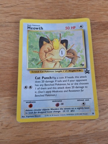 Pokémon karte meowth mauzi - karte,