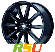 RH Alurad GT schwarz glanz lackiert 8x18" ET45 LK5 105 ML 64.1 Alufelgen 18 Zoll
