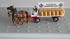 Preiser 79478 Pferde mit  Fuhrwagen und Bierfässer  Spur N