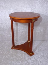 Holz Beistelltisch Trommeltisch - Vintage-Stil Antik-Dsign - DEFEKT für Bastler 