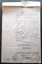 Alte Geburtsurkunde von 1921