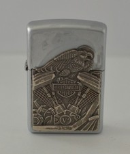 Zippo Harley Davidson V2 Eagle 2003 Benzinfeuerzeug USA defekt Teil fehlt