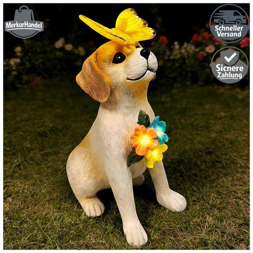 Hunde gartenstatuen solar - hunde-gartenstatuen,