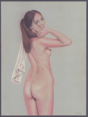 Akt nude naked woman - , nue