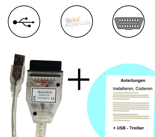 Maxdia diag2 obd2 interface - obd2,