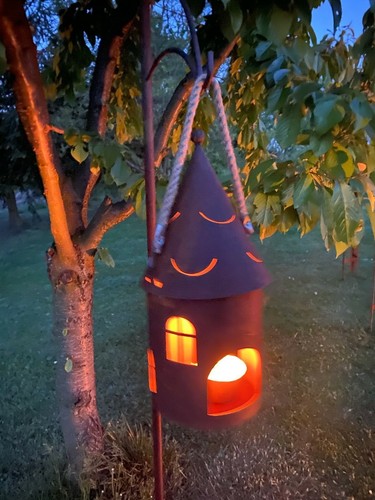 Edelrost vogelhaus windlicht - ,