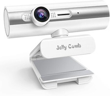 HD Webcam Webkamera 1080p PC Computer Kamera Weiß Silber