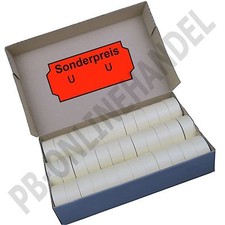SATO-Etiketten 26x12mm SONDERPREIS für Sato Samark 26 Auszeichner leuchtrot rot