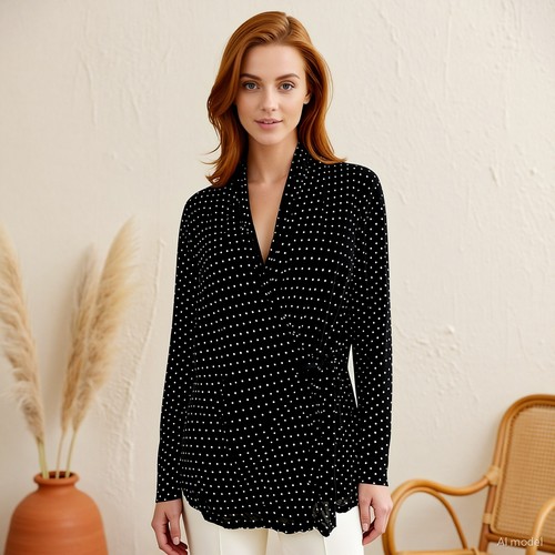 Vintage retro bluse schwarz - bluse,