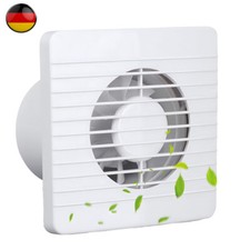 Badlüfter Lüfter Ventilator Wohnraumlüfter Wandlüfter Deckenlüfter Ø 100 mm weiß