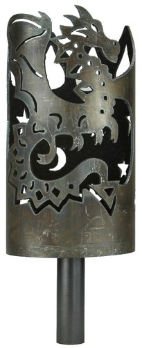 Drache fackel set mit - drache,