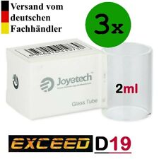 3 x Joyetech Ersatzglas Exceed D19 e-Zigarette 2,0ml Verdampfer Glas  Ersatztank