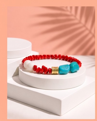 Elastisches armband rot und - elastisches,