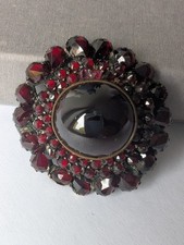 Antik Granat Brosche Tombak