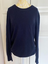 Uniqlo Kaschmir 100% Cashmere Pullover  Blau Gr. DE 36/38(M)  Strickpullover
