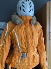 Schöffel Venturi Skijacke Gr. 40/42 Orange mit Helm One Size beides Topzustand 
