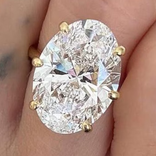 14k gelbgold 12ct ovalschliff - 14k,