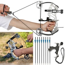 13 Zoll Mini Compoundbogen Pfeil Laservisier 15-32lbs Bogenschießen Angeln Jagd