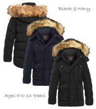 Jungen wattierter Parka Mantel
