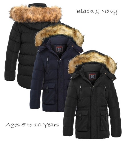 Jungen wattierter parka mantel - jungen,
