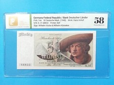 Deutschland Bank Deutscher Länder 50 Mark 1948 , zertifiziert 58  für Sammler