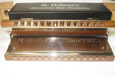 HOHNER Chromatische Bass Mundharmonika. Tonart: C, Kontrabass, nahezu Neuzustand