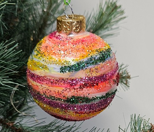 Christmas ball glass - , hand