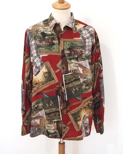 Herren hemd rot - rot, bunt