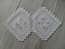 Hardanger Handarbeit Weihnachten kleiner Läufer NEU