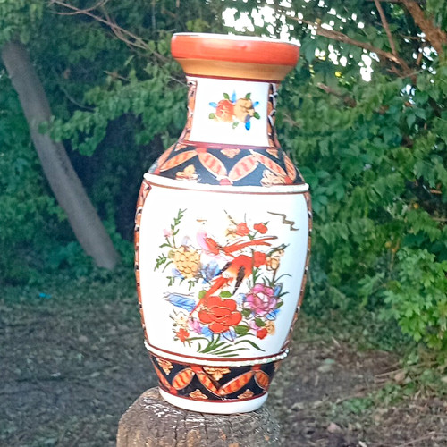 Handbemalte keramikvase - handbemalte,