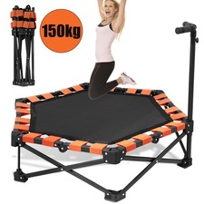 Fitness Trampolin klappbar Mini Trampoline Tragfähigkeit 150 KG 3 verstellbare