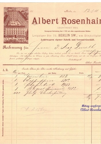 Albert rosenhain berlin - rosenhain,