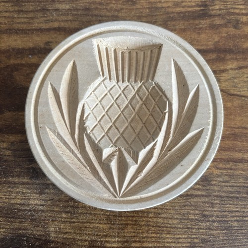 Vintage holz distel shortbread - holz,