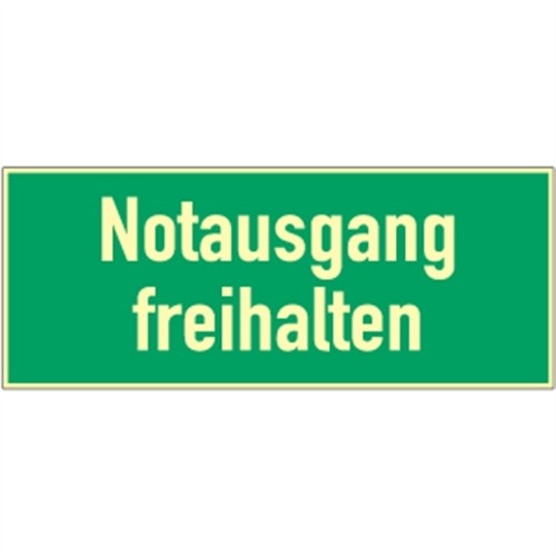 Notausgang freihalten