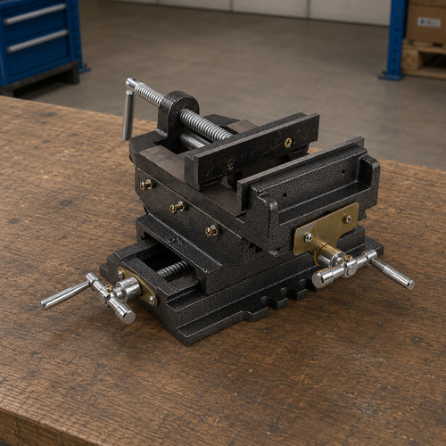 Kreuztisch schraubstock 150mm - kreuztisch,