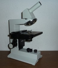 Mikroskopstativ Zeiss Jena Eduval 4 mit Led Beleuchtung