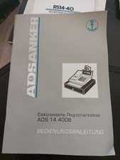 Bedienungsanleitung für elektronische Registrierkasse ADS 14.4008 anker