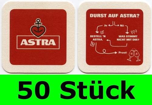 Stück bierdeckel astra - stück,