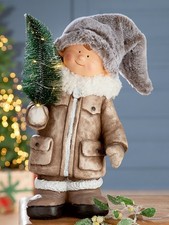 Junge mit LED -Baum Höhe 40cm