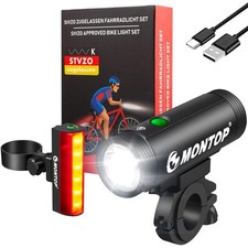 LED Fahrradbeleuchtung für Kinder und Erwachsene - Wiederaufladbar &