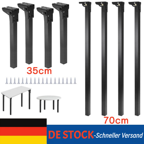 Faltbare tischbeine 70cm - 4x, 35-70cm