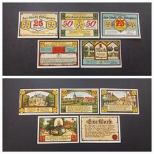 5 x Notgeld -- Stadt ELDAGSEN - SPRINGE / Niedersachsen -- kompl. & ksfr. -- H1