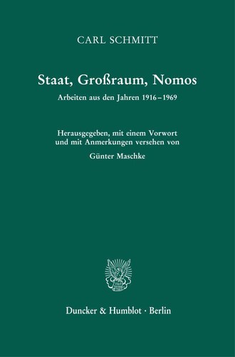 Staat großraum nomos carl - staat,,