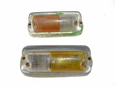 2 x Positionsleuchten / Blinker (die Gläser haben Risse)für Oldtimer Traktor