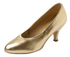 Supadance 1008 Damen Gold 21⁄2"" schmale Court Tanzschuhe