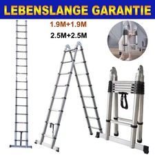 Alu/Edelstahl Teleskopleiter