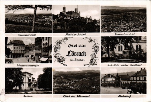 Cpa lorrach souvenir - ak,