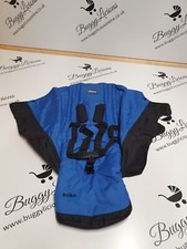 Brandneu Chicco Echo Kinderwagen Sitz Stoff mit Gurt & Schnalle schwarz blau