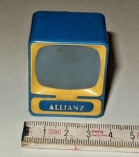 Allianz Werbung -  Tele-Bubi Echt Vintage - Plastikop, Mini / Klick Fernseher