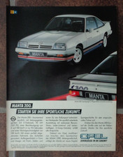 Opel Manta i200 Auto Werbung